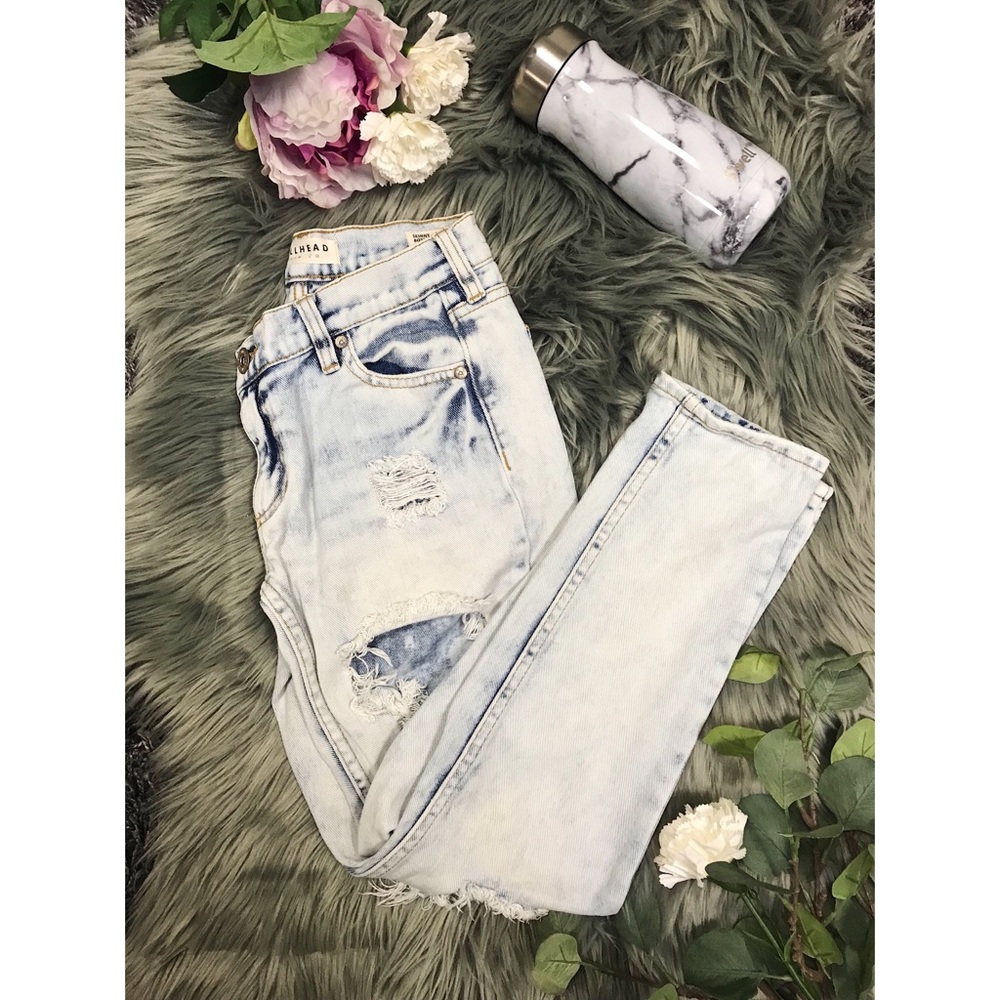 Bullhead Skinny Ripped Boyfriend Jeans Size 0 / 1